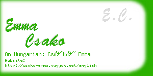 emma csako business card